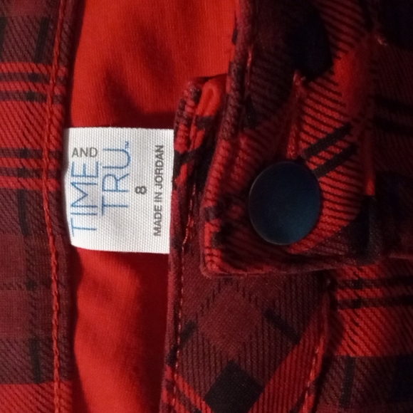 🍒 Plaid Red & Black Ponte Pants|Sz 8|nwot - Picture 7 of 11